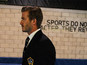 David Beckham arrives for the MLS Cup Final on December 1, 2012