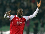 AZ forward Jozy Altidore celebrates after victory over Udinese on March 15, 2012