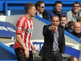 New Sunderland boss Paolo Di Canio on the touchline during the match against Chelsea on April 7, 2013