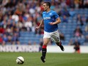 Lee Wallace of Rangers controls the ball during the Pre Season Friendly match between Rangers and Newcastle United at Ibrox Stadium on August 06, 2013