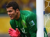  Cesar of Brazil gestures during the FIFA Confederations Cup Brazil 2013 Group A match between Italy and Brazil on June 22, 2013