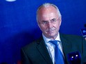 Sweden coach Sven-Goran Eriksson attends a press conference held by Guangzhou R&F football club in Guangzhou, south China's Guangdong province on June 17, 2013.