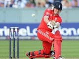 Eoin Morgan in action for England against Australia.