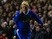 Eidur Gudjohnsen of Chelsea celebrates scoring the first goal during the UEFA Champions League Quarter Final match between Chelsea and Arsenal at Stamford Bridge on March 24, 2004