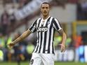 Leonardo Bonucci of Juventus FC looks on during the Serie A match between FC Internazionale Milano and Juventus FC at San Siro Stadium on September 14, 2013