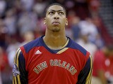 Anthony Davis #23 of the New Orleans Pelicans looks on prior to a preseason NBA game against the New Orleans Pelicans on October 5, 2013 
