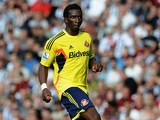 Sunderland's Modibo Diakite in action against West Brom during their Premier League match on September 21, 2013