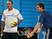Andy Murray of Great Britain serves as his coach Ivan Lendl looks on during training on day 10 of the 2013 Australian Open on January 23, 2013