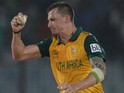 Dale Steyn of South Africa celebrates running out Ross Taylor of New Zealand to win the ICC World Twenty20 Bangladesh 2014 Group 1 match on March 24, 2014