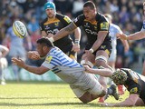 Mako Vinupola of Saracens in action during the Aviva Premiership match between London Wasps and Saracens at Adams Park on March 29, 2014