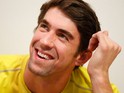 Olympic swimmer Michael Phelps attends a Subway press conference to promote healthy living and lifestyle among childrenon December 04, 2013