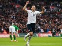 Frank Lampard celebrates scoring for England against the Republic of Ireland on May 29, 2013.