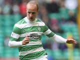 Leigh Griffiths of Celtic controls the ball during the Scottish Premiership League Match between Celtic and Dundee United, at Celtic Park on August 16, 2014