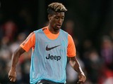 Kingsley Coman controls the ball during a Juventus training session at WIN Jubilee Stadium on August 9, 2014