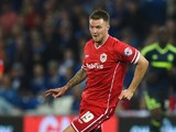 Cardiff player Anthony Pilkington in action during the Sky Bet Championship match between Cardiff City and Middlesbrough at Cardiff City Stadium on September 16, 2014
