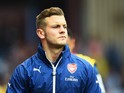 Jack Wilshere of Arsenal looks on prior to the the Barclays Premier League match between Aston Villa and Arsenal at Villa Park on September 20, 2014