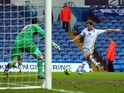  Leeds United's David Norris shoots only to have it saved by Birmingham City's Colin Doyle during the FA Cup with Budweiser Third Round match between Leeds United and Birmingham City at Elland Road Stadium on January 5, 2013
