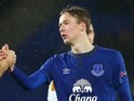 Kieran Dowell in action for Everton on December 11, 2014