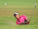 S.S.P Chawrasia of India plays a shot during the third round of the Hero India Open Golf at Delhi Golf Club on February 21, 2015