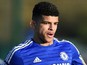 Dominic Solanke of Chelsea in action during the UEFA Youth League Quarter Final match between Chelsea and Atletico Madrid at Chelsea Training Ground on March 10, 2015