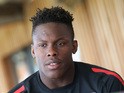 Maro Itoje faces the media during the Saracens media session held on April 14, 2015 