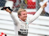 Nico Rosberg of Germany and Mercedes GP celebrates in parc ferme after winning the Monaco Formula One Grand Prix at Circuit de Monaco on May 24, 2015