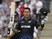New Zealand's Ross Taylor celebrates reaching a century not out during the third one-day international (ODI) cricket match between England and New Zealand at The Ageas Bowl cricket ground in Southampton on June 14, 2015