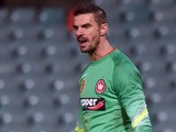 Goalkeeper Ante Covic of Australia's Western Sydney Wanderers reacts after the second goal by Japan's Kashima Antlers during their AFC Champions League football match in Sydney on April 21, 2015