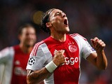 Nemanja Gudelj of Ajax celebrates scoring his teams second goal of the game during the third qualifying round 2nd leg UEFA Champions League match between Ajax Amsterdam and SK Rapid Vienna held at Amsterdam ArenA on August 4, 2015