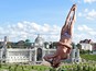 Gary Hunt of Great Britain competes in the Men's High Diving 27m preliminary round on day ten of the 16th FINA World Championships at the Kazanka River on August 3, 2015