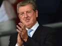 England manager Roy Hodgson offers a patter of applause during the game between Southampton and Everton on August 15, 2015