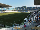 General view of the La Rosaleda Stadium in Malaga on August 23, 2014