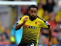 Ikechi Anya of Watford during the Barclays Premier League match between Watford and West Bromwich Albion at Vicarage Road on August 15, 2015