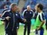 Leicester City assistant manager Craig Shakespeare instructs Shinji Okazaki ahead of the game with Villa on September 13, 2015
