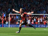 Matt Ritchie of Bournemouth celebrates scoring his team's second goal during the Barclays Premier League match between A.F.C. Bournemouth and Sunderland at Vitality Stadium on September 19, 2015 in Bournemouth, United Kingdom