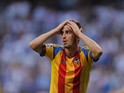 Jose Luis Gaya of Valencia CF reacts during the La Liga match between Real Madrid CF and Valencia CF at Estadio Santiago Bernabeu ended a 2-2 draw on May 9, 2015