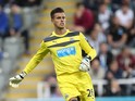 Karl Darlow of Newcastle United in action during the Capital One Cup Second Round between Newcastle United and Northampton Town at St James' Park on August 25, 2015