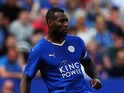 Wes Morgan of Leivcester City in action during the Barclays Premier League match between Leicester City and Sunderland at The King Power Stadium on August 8, 2015