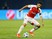  Mikel Arteta of Arsenal runs with the ball during the UEFA Champions League Group F match between Dinamo Zagreb and Arsenal at Maksimir Stadium on September 16, 2015 in Zagreb, Croatia.