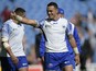 Samoa's scrum half Kahn Fotuali'i celebrates after a Pool B match of the 2015 Rugby World Cup between Samoa and USA at the Brighton community stadium in Brighton, south east England, on September 20, 2015.