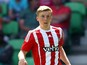 Matt Targett of FC Southampton runs with the ball during the friendly match between FC Groningen and FC Southampton at Euroborg Arena on July 18, 2015 in Groningen, Netherlands.