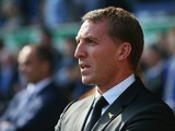 Brendan Rodgers manager of Liverpool looks on during the Barclays Premier League match between Everton and Liverpool at Goodison Park on October 4, 2015 in Liverpool, England.