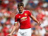 Michael Carrick of Manchester United in action during the Barclays Premier League match between Manchester United and Newcastle United at Old Trafford on August 22, 2015 in Manchester, United Kingdom.