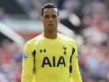 Michel Vorm of Tottenham looks on during the Barclays Premier League match between Manchester United and and Tottingham Hotspur at Old Trafford, Manchester.