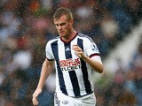 Chris Brunt of West Bromwich Albion in action during the Barclays Premier League match between West Bromwich Albion and Chelsea at the Hawthorns on August 23, 2015