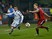 Slovakia's Robert Mak (L) and Belarus' Maksim Bordachev vie for the ball during the Euro 2016 Group C qualifying football match between Slovakia and Belarus in Zilina, Slovakia on October 9, 2015.