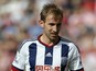 Craig Dawson of West Bromwich Albion during the Barclays Premier League match between Stoke City and West Bromwich Albion at Britannia Stadium on August 29, 2015 in Stoke on Trent, England.