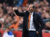 Netherlands' coach Danny Blind reacts during the Euro 2016 qualifying fooball match Netherlands vs Czech Republic at the Amsterdam Arena in Amsterdam, October 13, 2015