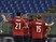 Norway's midfielder Alexander Tettey (C) celebrates with teammates after scoring during the Euro 2016 qualifying football match between Italy and Norway at Rome's Olympic stadium, on October 13, 2015