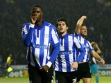 Lucas Joao of Sheffield Wednesday celebrates after scoring his team's second goal during the Capital One Cup fourth round match between Sheffield Wednesday and Arsenal at Hillsborough Stadium on October 27, 2015 in Sheffield, England.